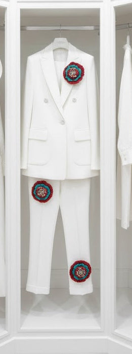 KAHLO - Aplique de flores em Crochê