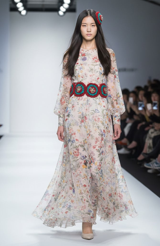 KAHLO - Aplique de flores em Crochê