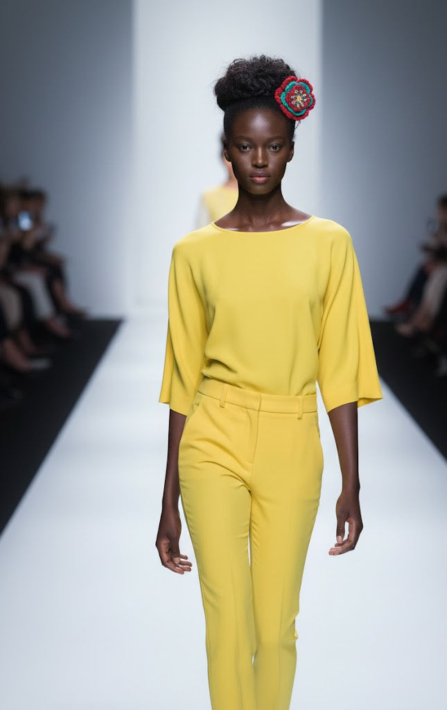 KAHLO - Aplique de flores em Crochê