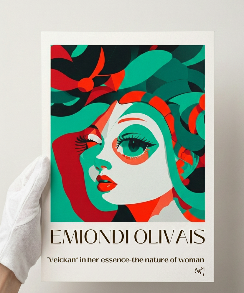 Pôster VEICKAN IN HER ESSENCE THE NATURE OF WOMAN 2023